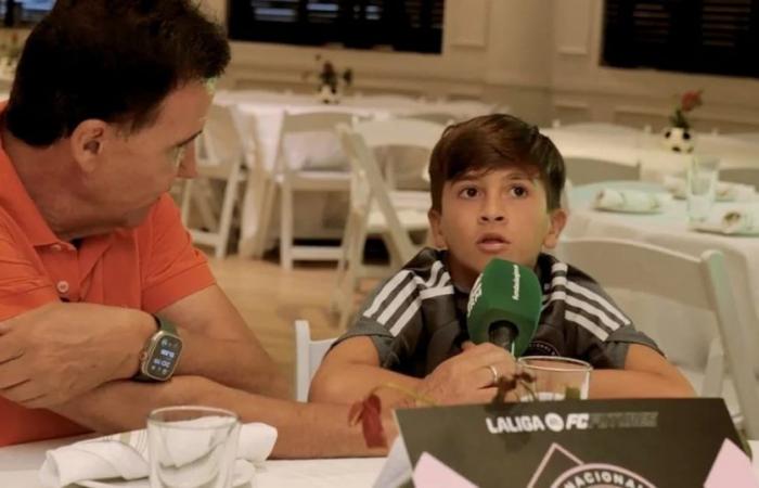 La tendre interview de Thiago Messi lors d’un tournoi avec l’Inter Miami : son rêve de jouer en Argentine