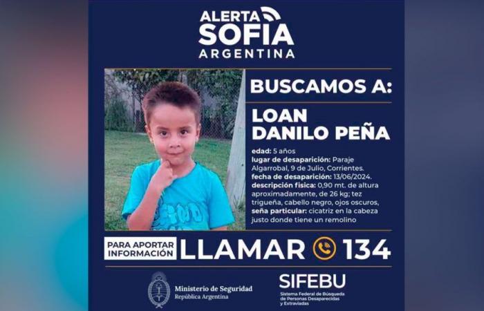 Ils ont activé l’alerte Sofia dans tout le pays suite à la disparition d’un enfant de Corrientes.