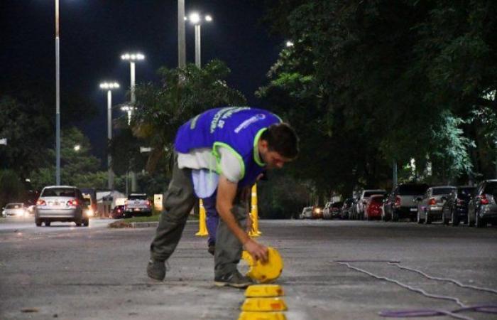 Corrientes : ils réparent les quais et placent des blocs réfractaires dans le couloir de Belgrano