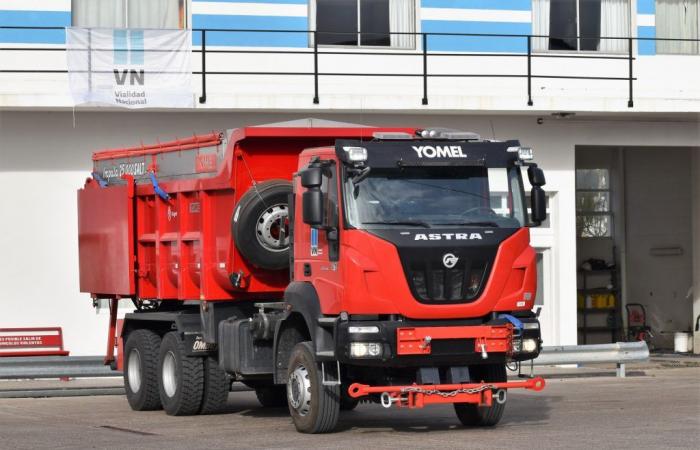 À Chubut, National Roads a ajouté un nouveau camion chasse-neige pour couvrir le Plan global d’entretien hivernal 2024