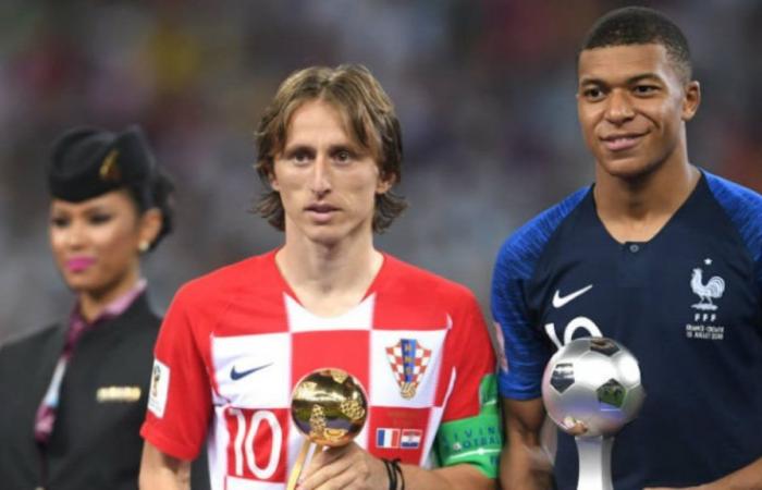 Luka Modric arrête Mbappé et se retrouve du côté de Messi dans le débat sur l’Euro et la Coupe du Monde : “Je n’aime pas comparer”