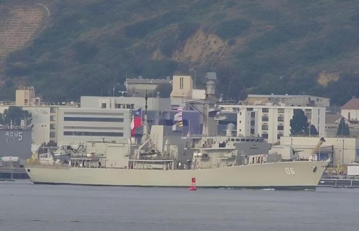 La frégate Condell de la Marine chilienne s’arrête à San Diego lors de son voyage à Rimpac 2024