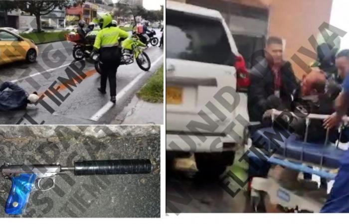 Photos de l’attaque par un tueur à gages dans le nord de Bogotá d’un ancien militaire démobilisé protégé par l’UNP : « Ils ont blessé Don Wilson »