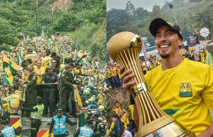 Les joueurs de Bucaramanga ont été reçus comme des héros ; Des milliers de personnes sont descendues dans la rue pour célébrer le rêve devenu réalité