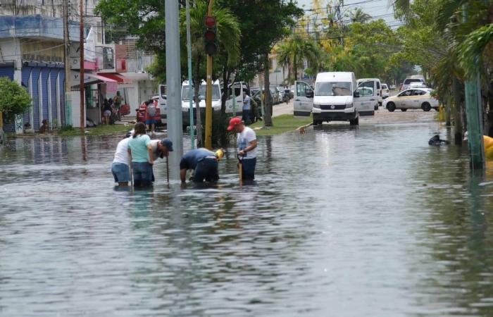 La pluie a inondé 120 quartiers de Chetumal et Quintana Roo