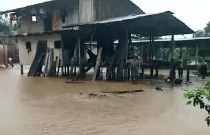 Plus de 400 personnes touchées par les inondations à Juradó, Chocó