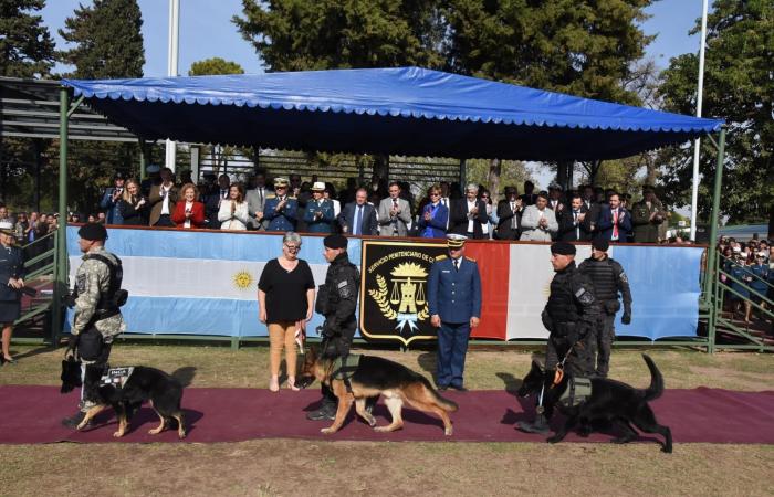 Inca, le plus ancien chien « agent » du service pénitentiaire de Cordoue, prend sa retraite