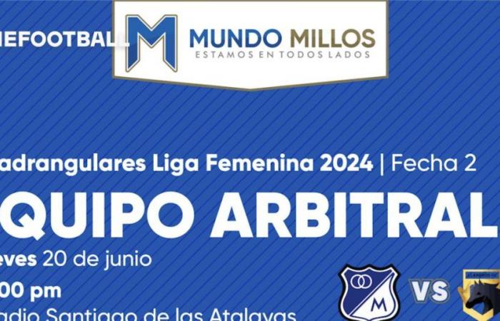 Luisa Martínez sera juge de Llaneros vs Millonarios à Yopal