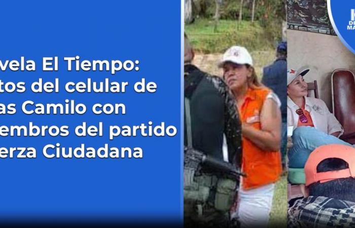 Révèle El Tiempo: Photos du téléphone portable d’alias Camilo avec des membres du parti Fuerza Ciudadana