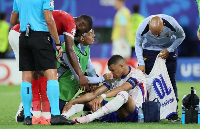 Mbappé a reçu un coup terrible, avec une fracture :: Olé