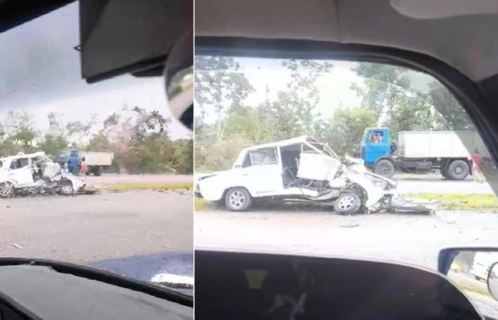 Conducteur blessé et voiture détruite dans un accident au Monumental de La Havane
