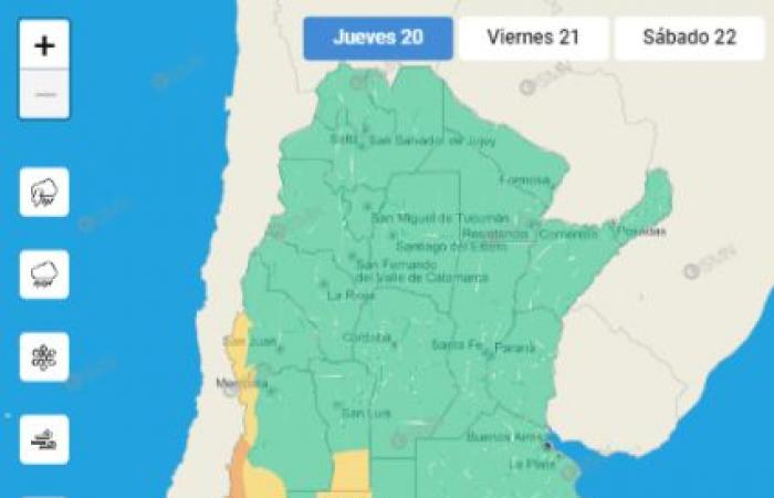 Neige dans l’Alto Valle ? : Neuquén et Río Negro en alerte, et un long week-end avec de la pluie