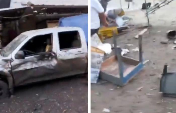 En vidéos| C’est ainsi que Taminango, Nariño, a été abandonné après l’explosion d’une voiture piégée près d’un commissariat de police.