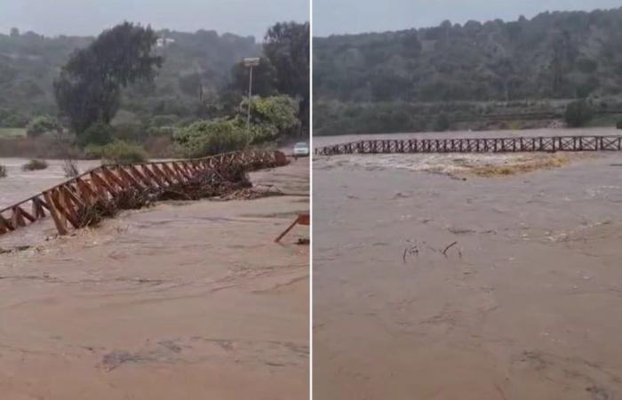[VIDEO] Les eaux emportent un passage piéton à Zapallar