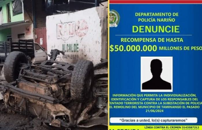 50 millions de récompense pour les responsables de l’attentat à la voiture piégée de Remolino, Nariño