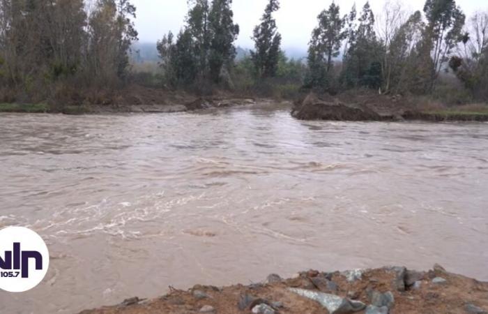 Senapred a déclaré l’alerte rouge dans cinq communes du Maule en raison de la crue de la rivière Mataquito | Région du Maulé