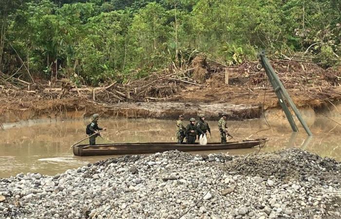Ils détruisent les unités minières du Chocó qui extrayaient 18 000 grammes d’or par mois