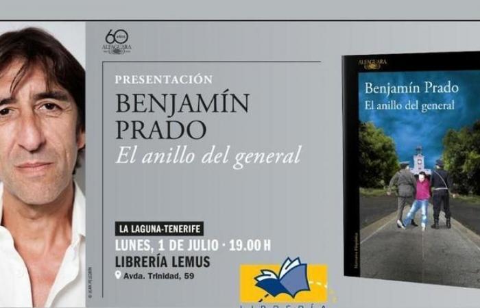 Benjamín Prado visite Tenerife avec son nouveau livre : “L’Anneau du Général”