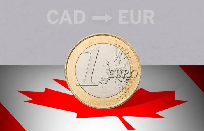 Valeur de clôture de l’euro au Canada ce 25 juin de l’EUR au CAD