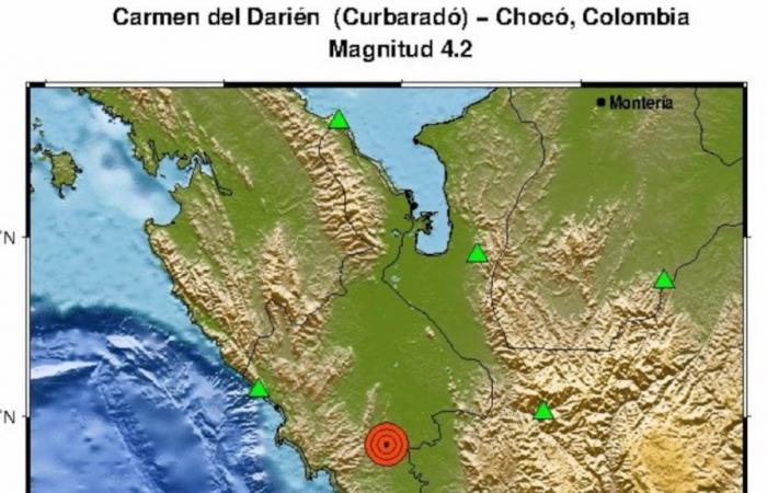 Tremblement en Colombie : un séisme de magnitude 4,2 a été signalé à Chocó