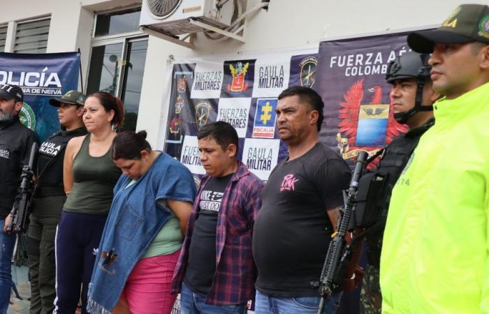 Ils capturent alias La Patacona, chargé d’effectuer des paiements exorbitants à Huila