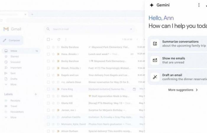 Gemini, l’intelligence artificielle de Google, vous permet désormais de résumer, d’analyser et de générer du contenu dans Gmail, Drive, Documents et Spreadsheets