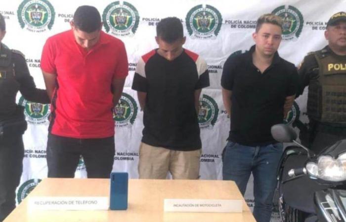 Trois hommes capturés pour vol de téléphones portables dans le sud de La Guajira