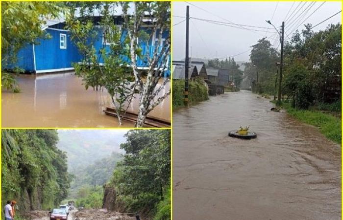 Urgences à Nariño : il y a plus de 25 inondations, 53 maisons détruites et une personne portée disparue