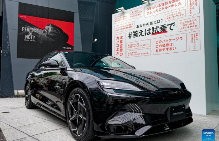 BYD présente son troisième véhicule électrique au Japon