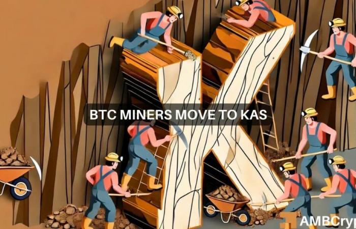 Le mineur de Bitcoin Marathon déménage à Kaspa : KAS bondit de 10 % en 24 heures