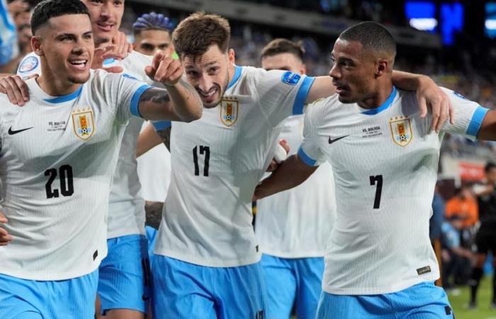 L’Uruguay a rendu fou la Bolivie avec une déroute et vise les quarts de finale :: Olé USA