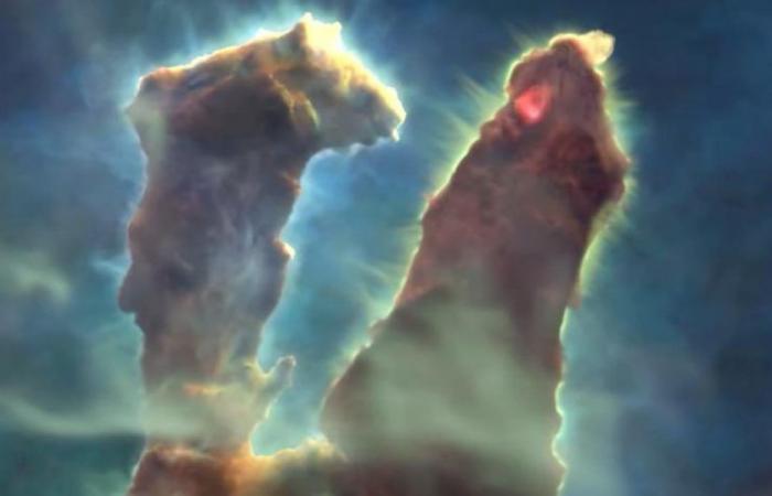 Voyagez à travers les imposants piliers de la création dans cette vidéo de la NASA