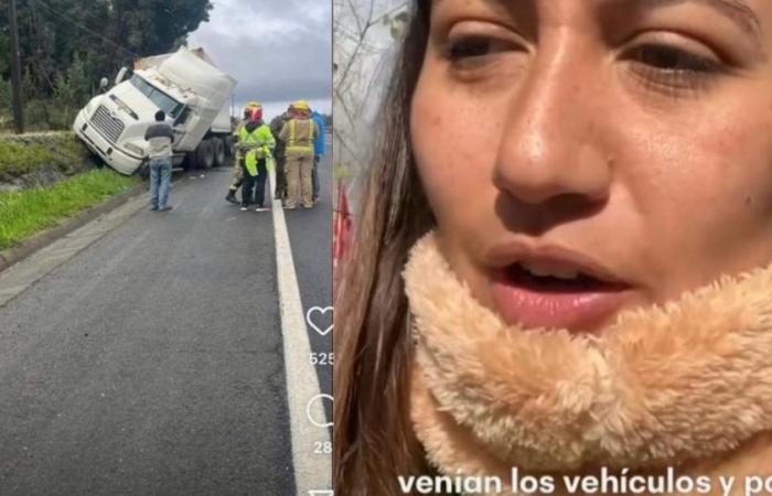 Une mère qui marche vers Santiago a été sauvée du miracle d’être écrasée – Publimetro Chile