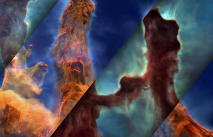 La NASA a combiné deux télescopes et publié une visualisation 3D époustouflante des « piliers de la création »