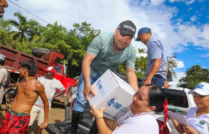800 aides livrées par le gouvernement Guaviare aux personnes touchées par les inondations