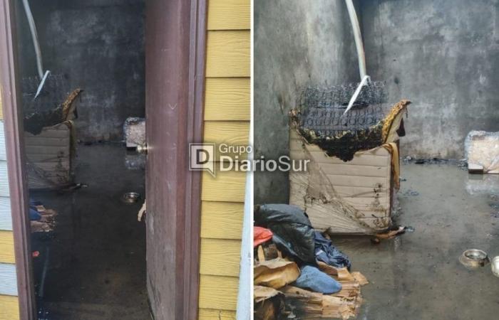 Les pompiers ont empêché la destruction de la maison par l’incendie de Puerto Aysén