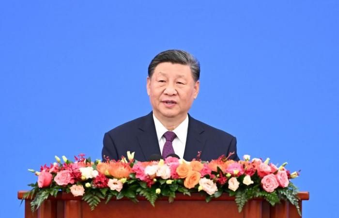 Xi prononce un discours lors de la Conférence commémorative du 70e anniversaire des Cinq principes de coexistence pacifique