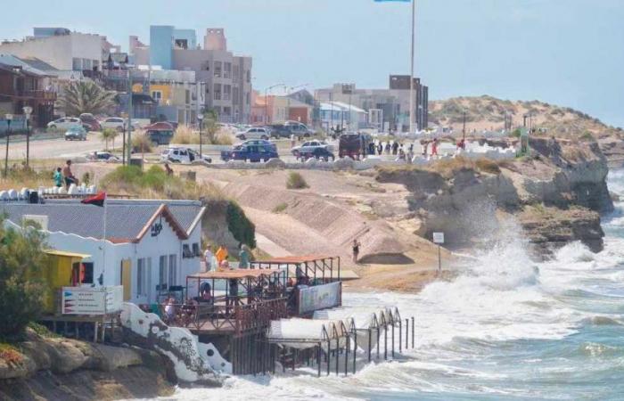 Que dit l’étude qui a analysé ce qui pourrait arriver lorsque la hauteur de la mer à Las Grutas augmente ?