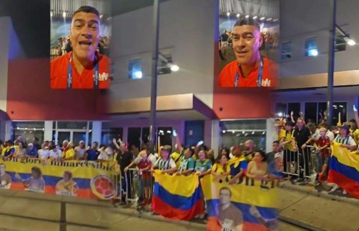 Les supporters ont chanté “Les chemins de la vie” pour soutenir l’équipe nationale colombienne
