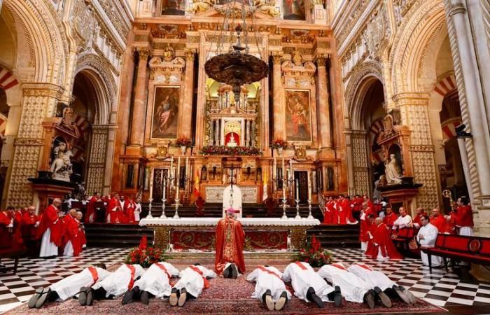 NOUVEAUX PRÊTRES CORDOBA | L’évêque ordonne huit nouveaux prêtres du diocèse de Cordoue