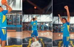“Voyons qui marque le plus?”: Chiquito Romero et Cavani ont relevé un défi de basket à l’entraînement de Boca Juniors