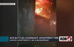 AFR répond à 3 incendies nocturnes à Albuquerque