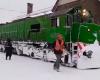 « Fierté ferroviaire » : la vidéo de l’arrivée épique du train patagonien à Bariloche dans la tempête de neige